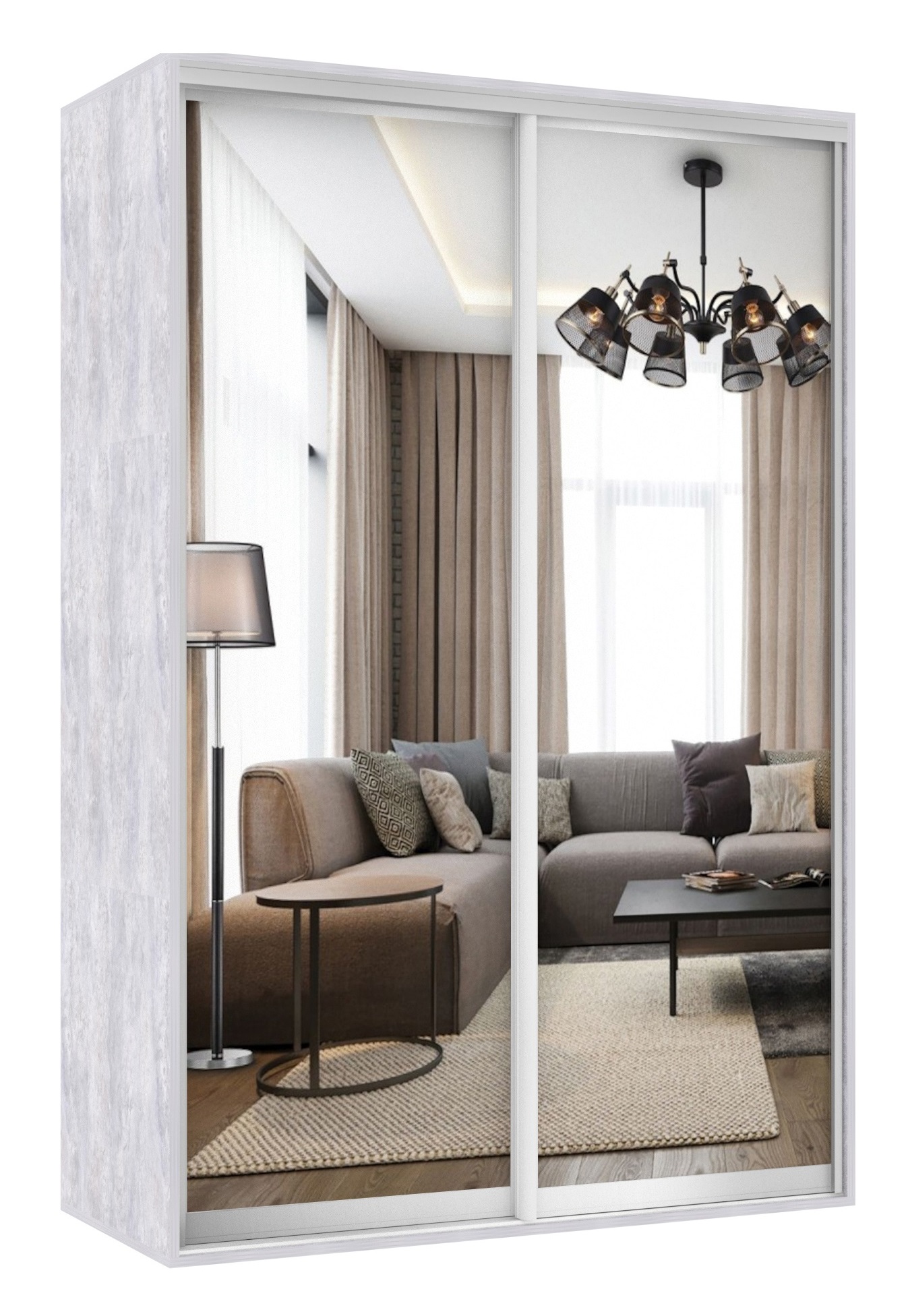 Шкаф-купе SHELS HOME 1200х600х2100 Зеркало