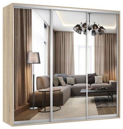 Шкаф-купе SHELS HOME 1800х450х2100(3) Зеркало