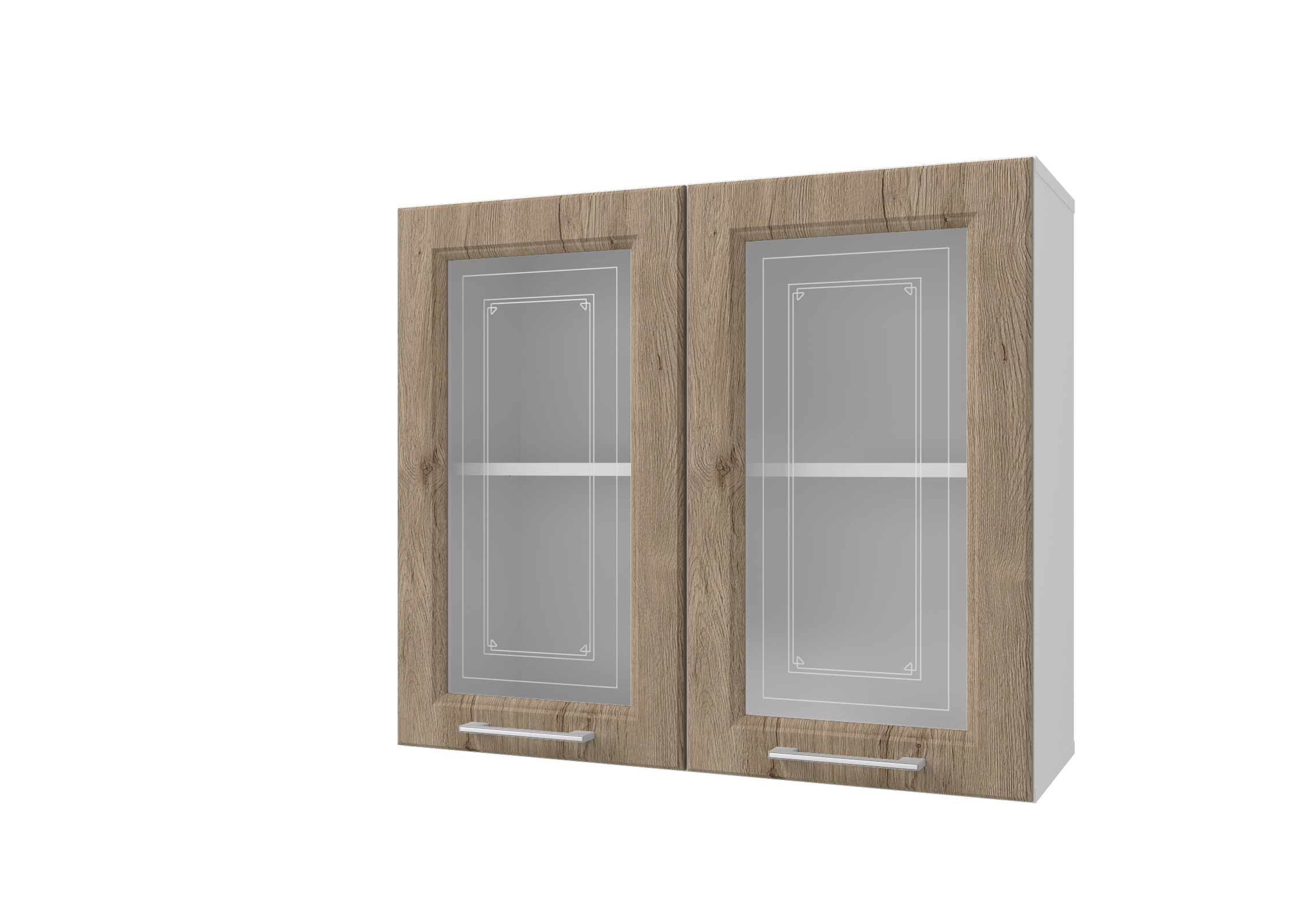 Кухонный модуль КЛАССИК шкаф 80 витрина